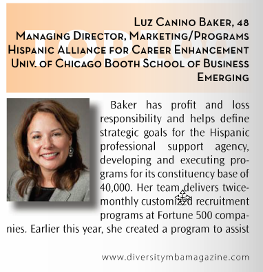 Luz Canino-Baker is Top 100 Under 50 by Diversity MBA Magazine